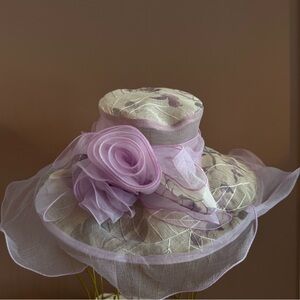 Elegant Lavender Floral Women's Hat